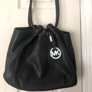 Black Leather Michael Kors Bag